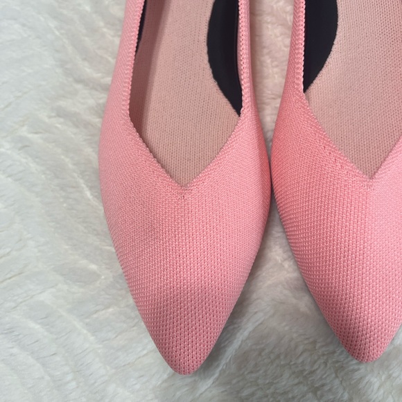 Rothy’s The Point Flat Pink Carnation Knit Ballet Flats Size 10.5 New NWOB - Picture 6 of 10